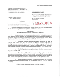 image of Reyes complaint first page
